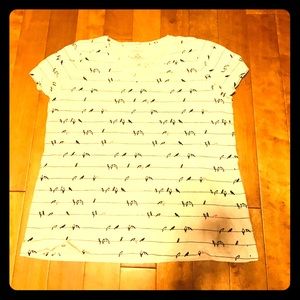 3 for $15 Birds on a wire V-neck t-shirt